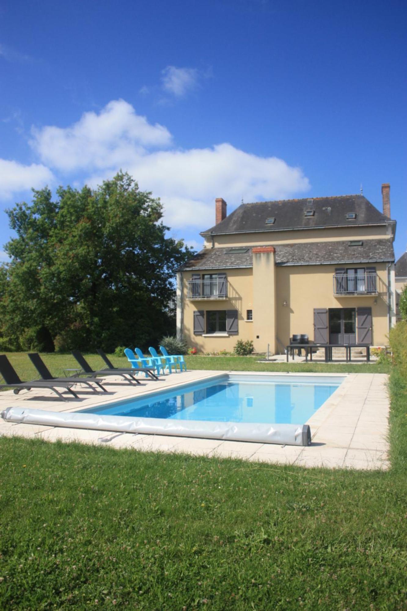 Villa Le Printemps, Maison 15 Pers Avec Piscine Cheviré-le-Rouge 외부 사진